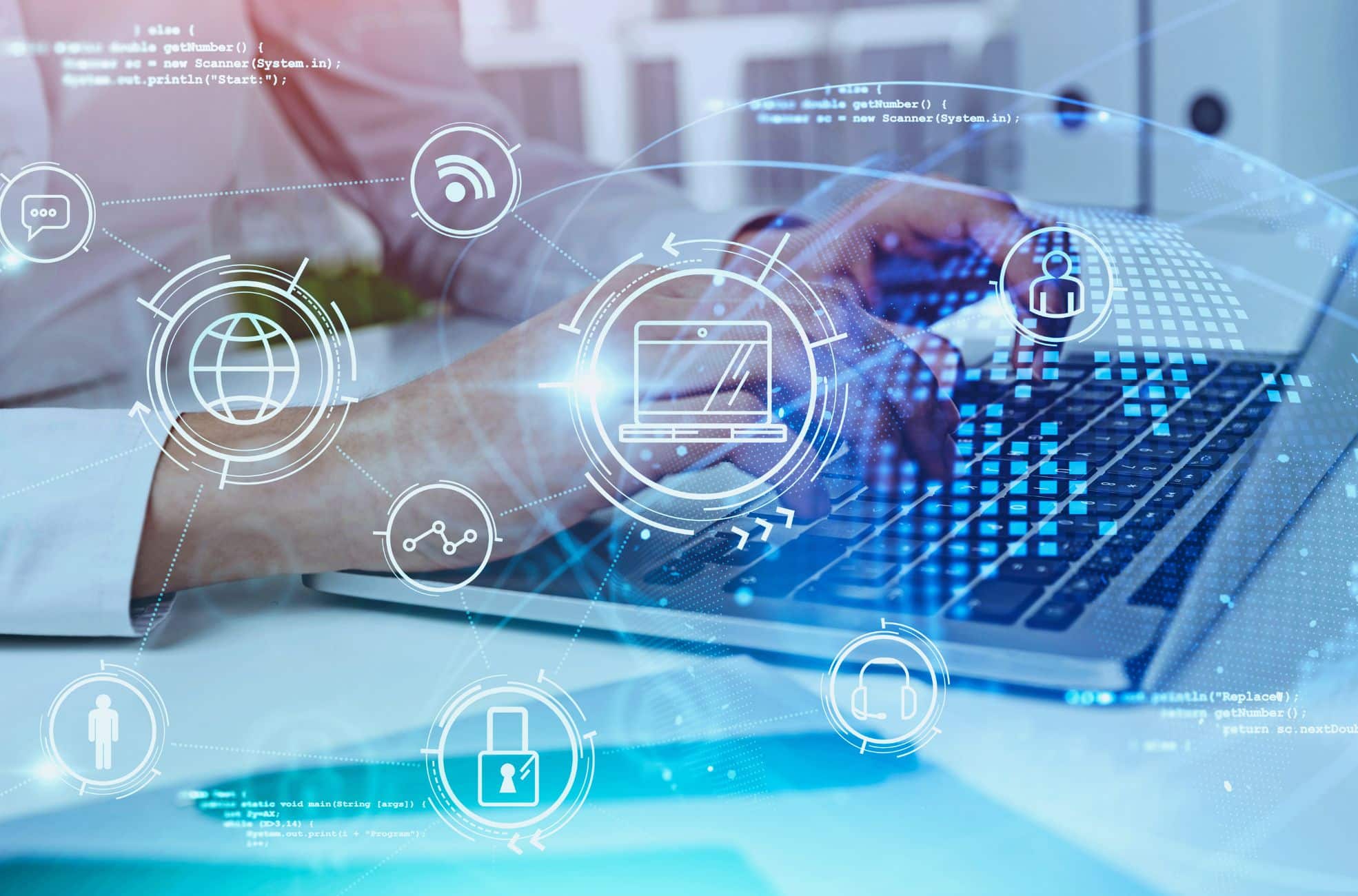 Person Working Online