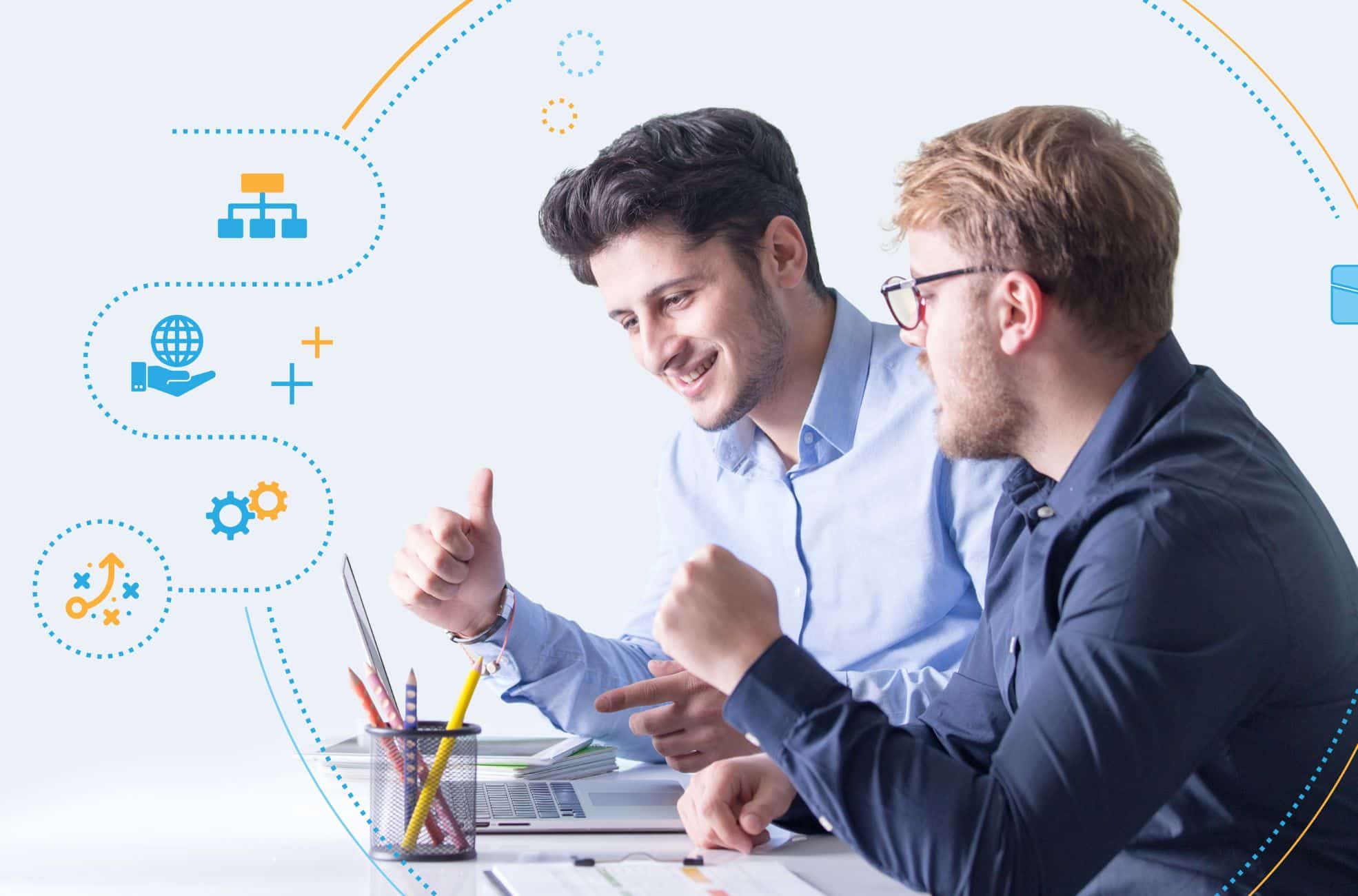 Man Mentoring Mentee In Business