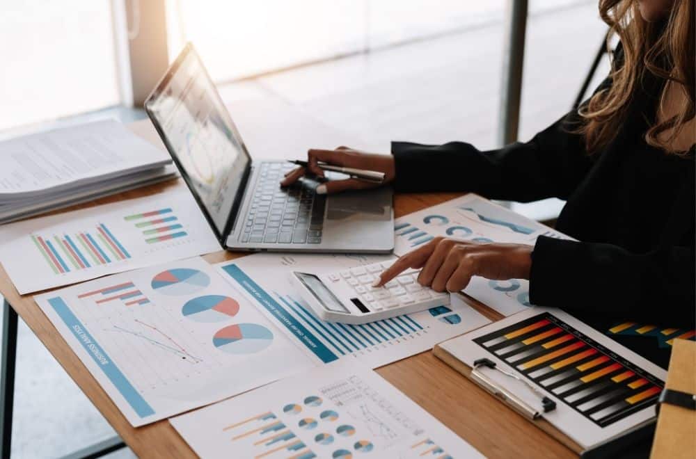 Accountant Working On Tax