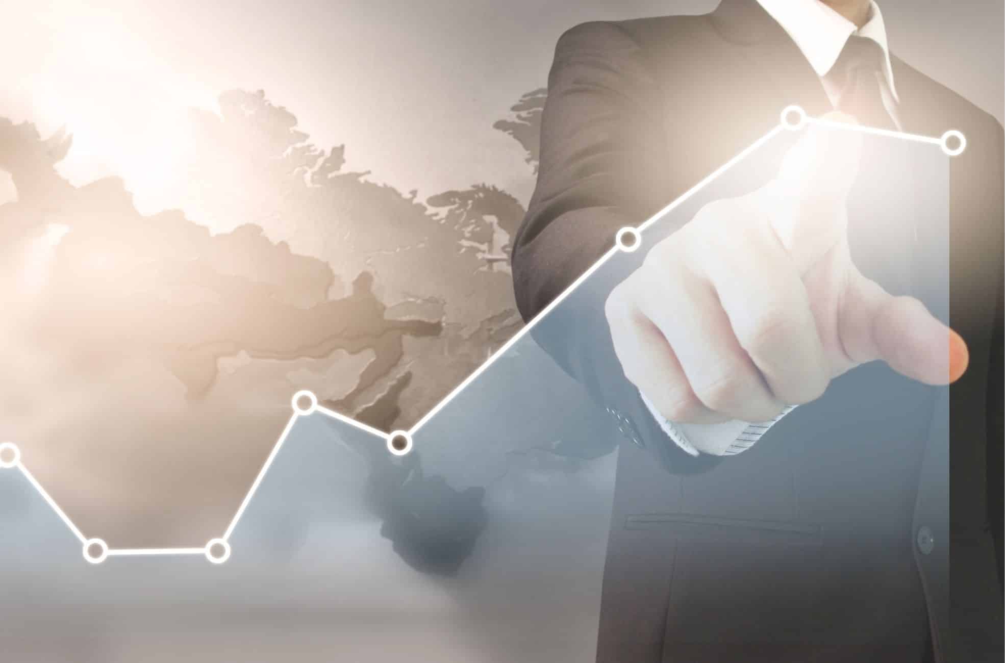 Stock Photo Man Pointing At Data