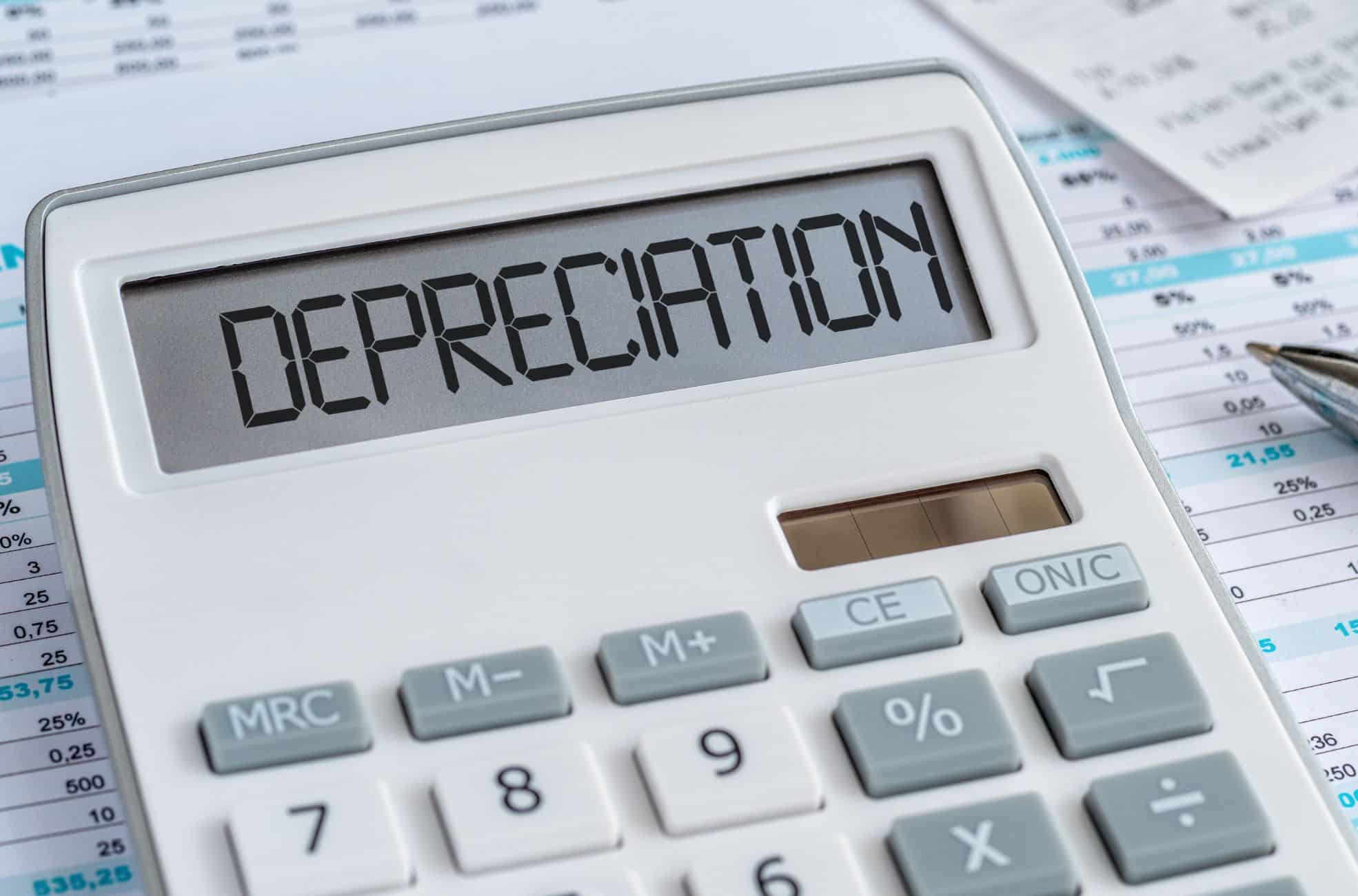 Calculator Reading "Depreciation"