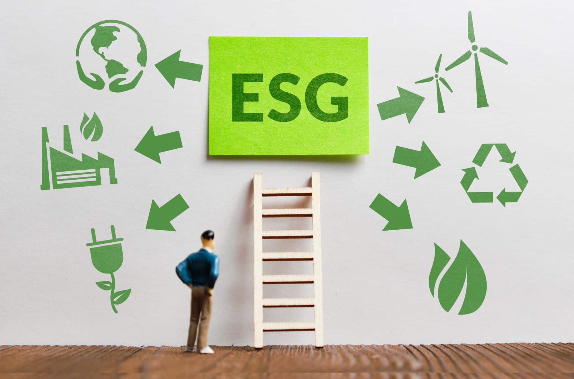 ESG Sign And Person