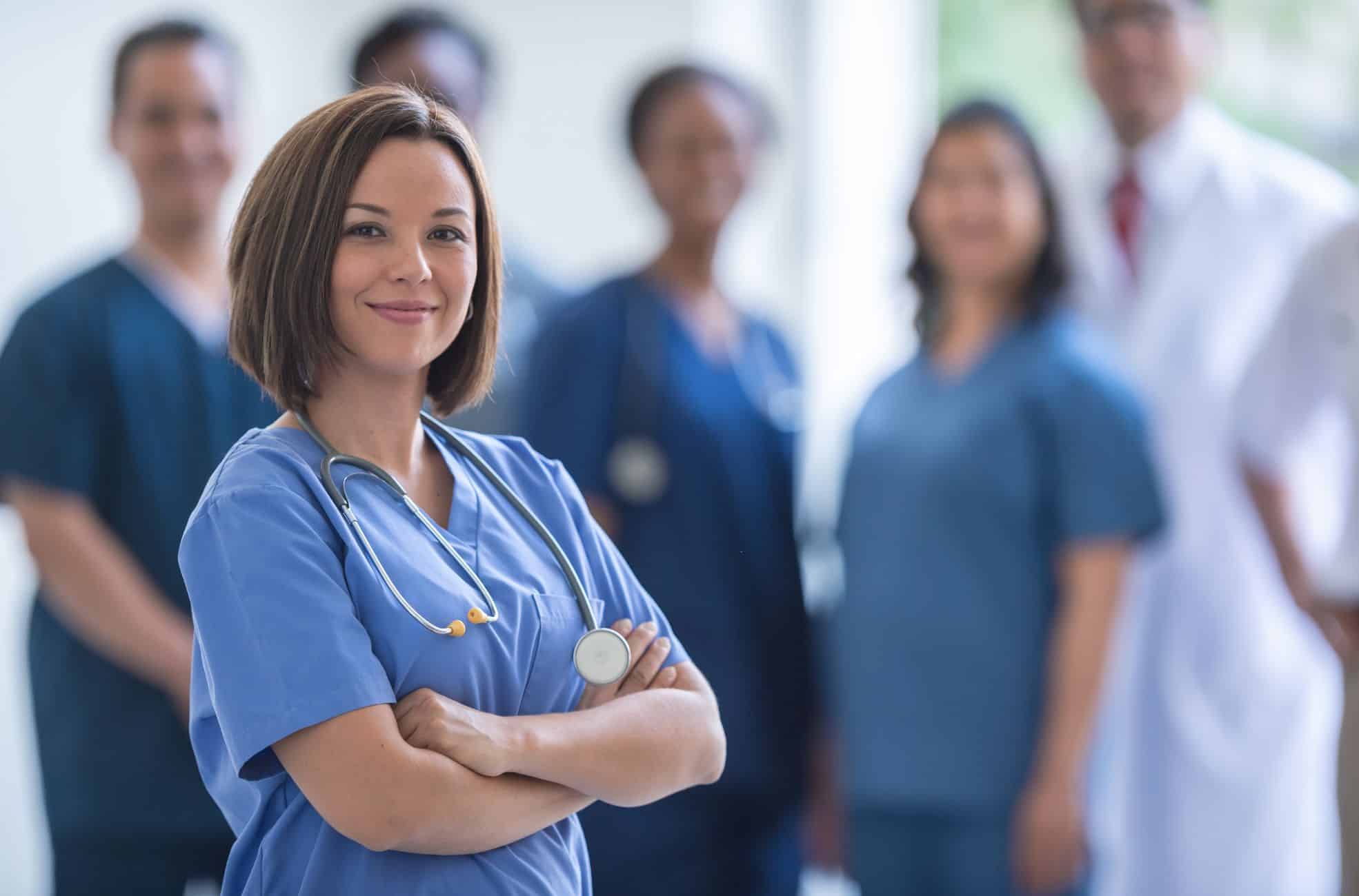 A woman who is completing her DHA licence applciation.