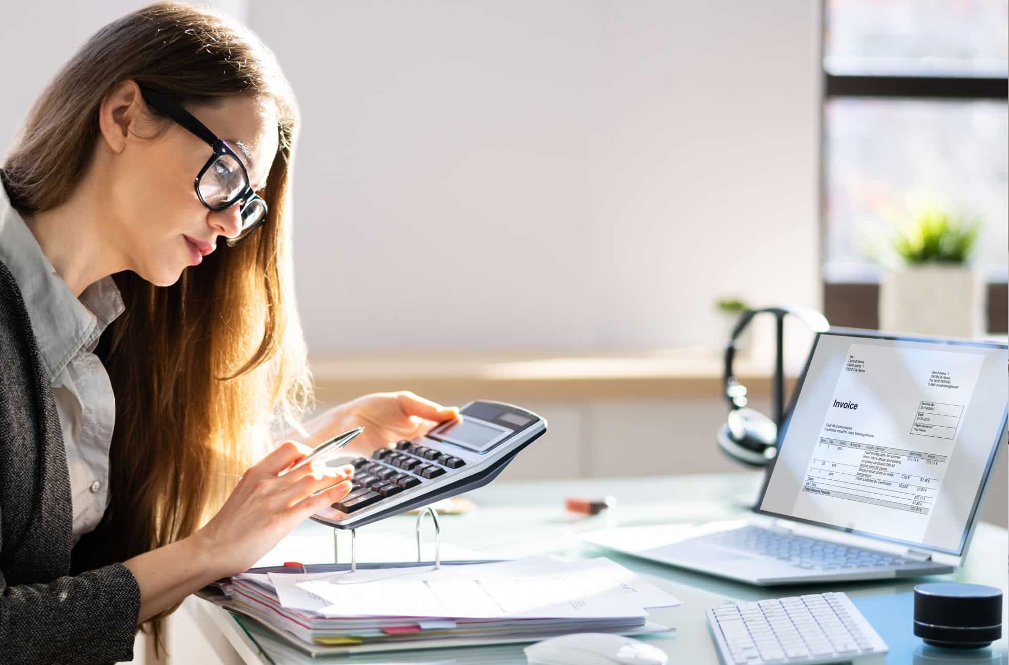 Woman Working In Audit Job