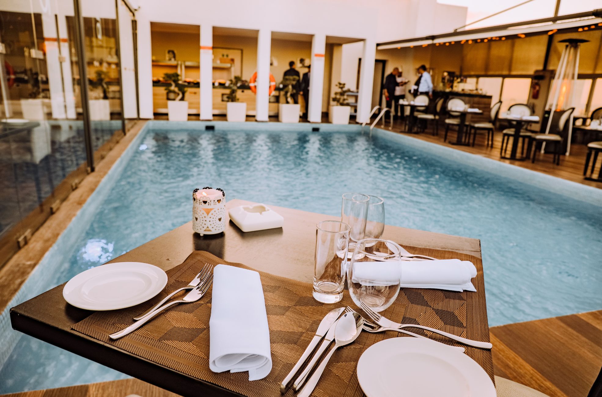 Poolside Area Of Hotel