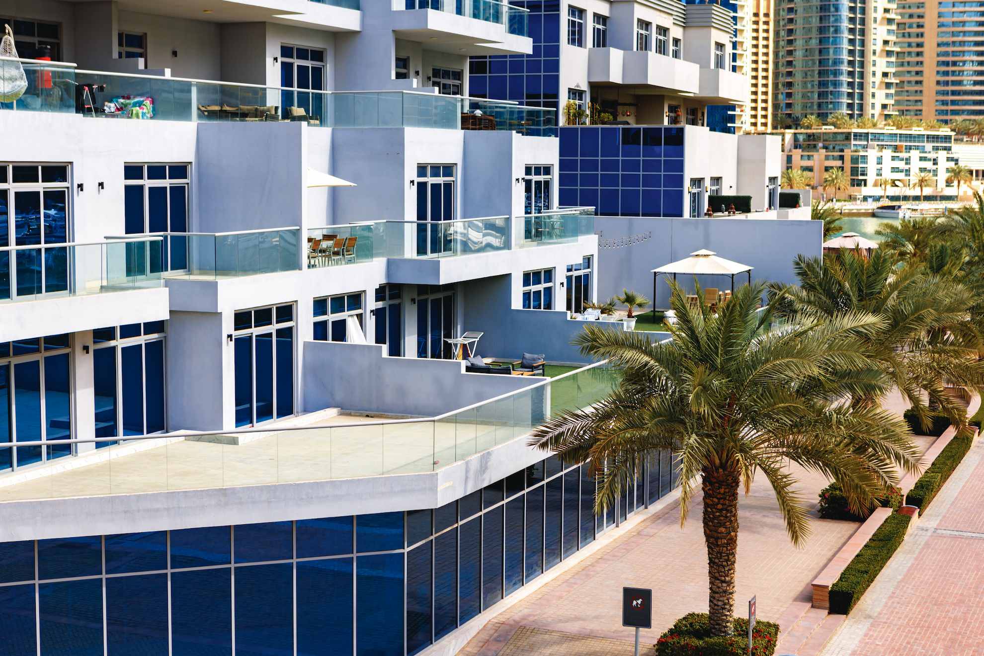 Apartments blocks in Dubai, recently sold by a real estate business.