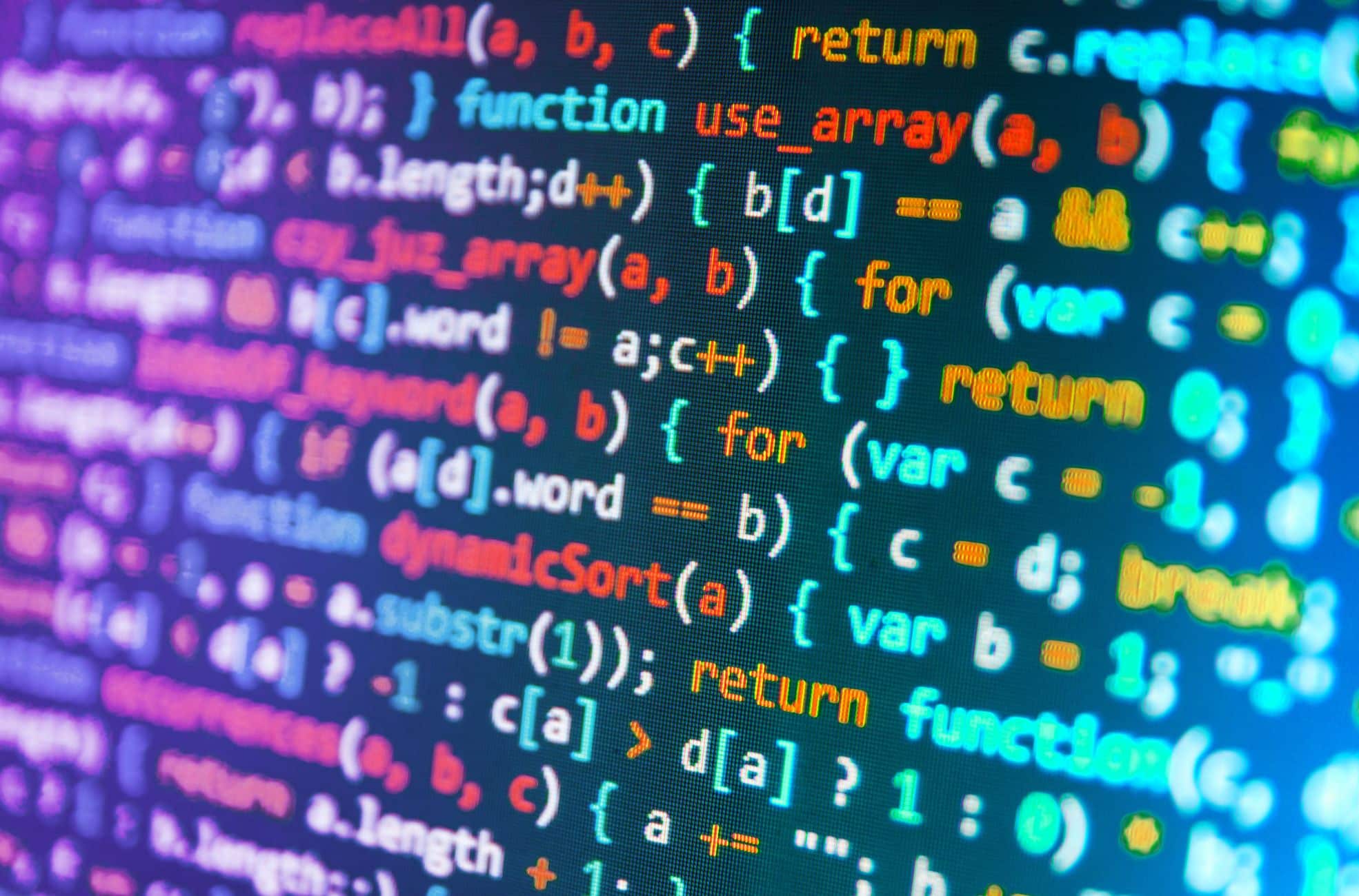 Colourful Coding Screen