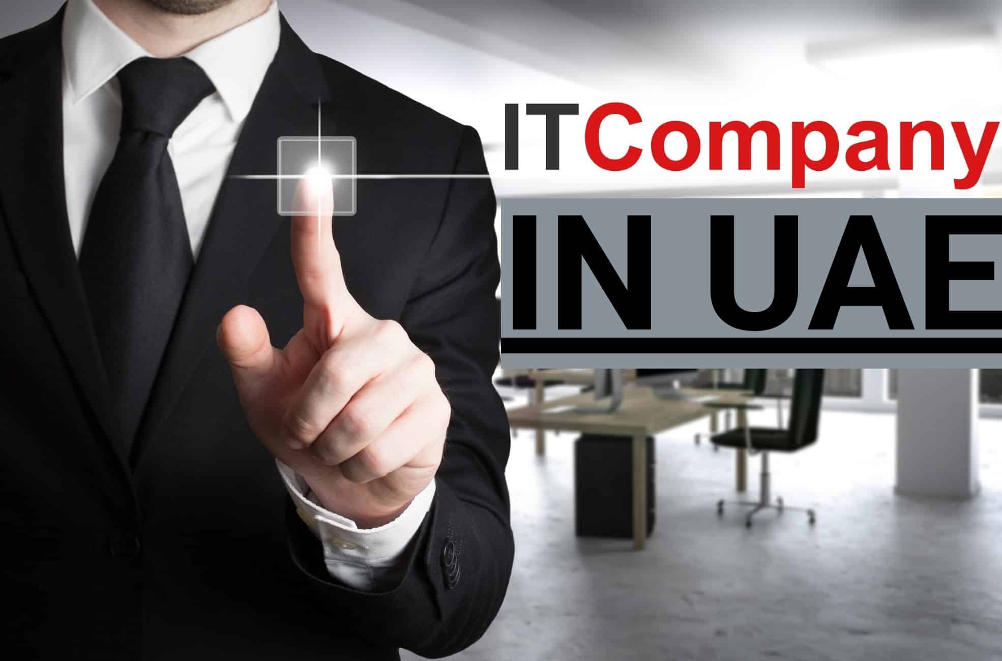 Man In Suit With Title "IT Company In UAE"