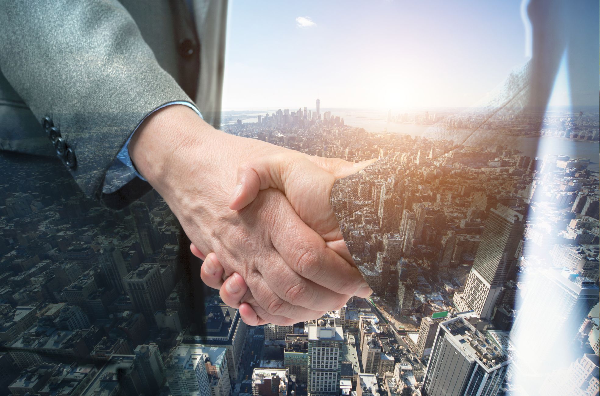 Two Businessmen Shaking Hands