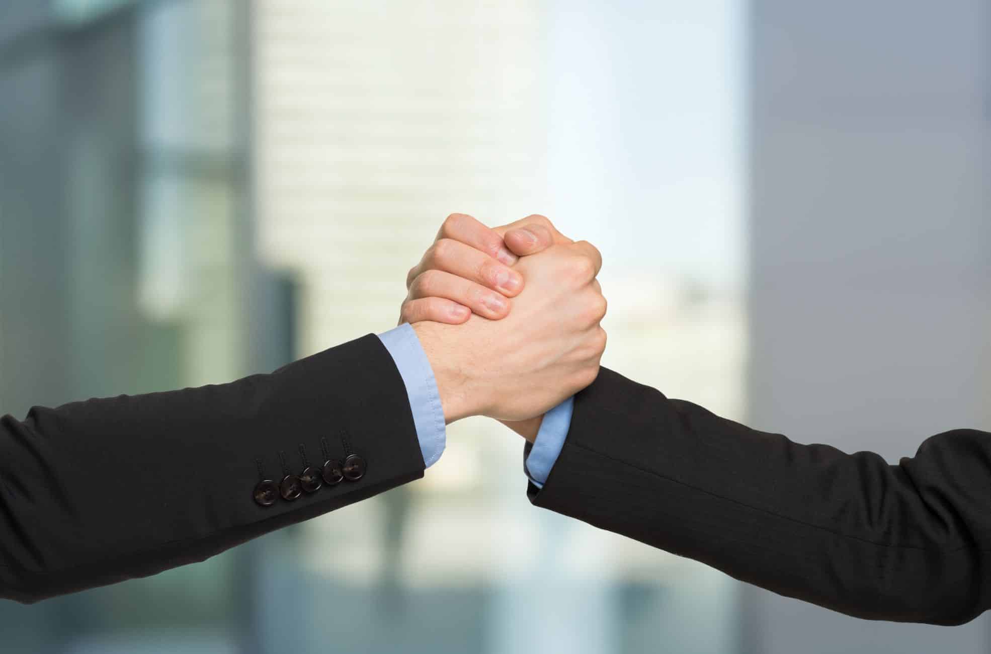 Two Business Men Shaking Hands