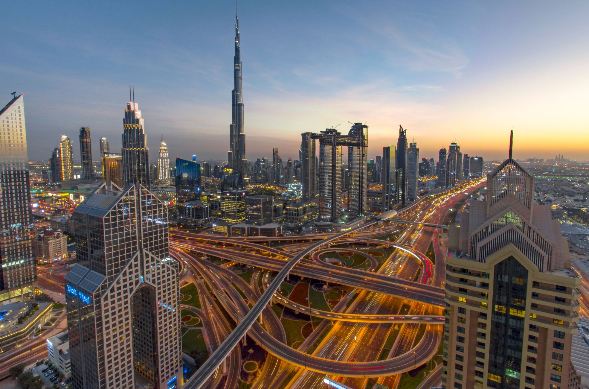 Aerial View Of UAE Cityscape