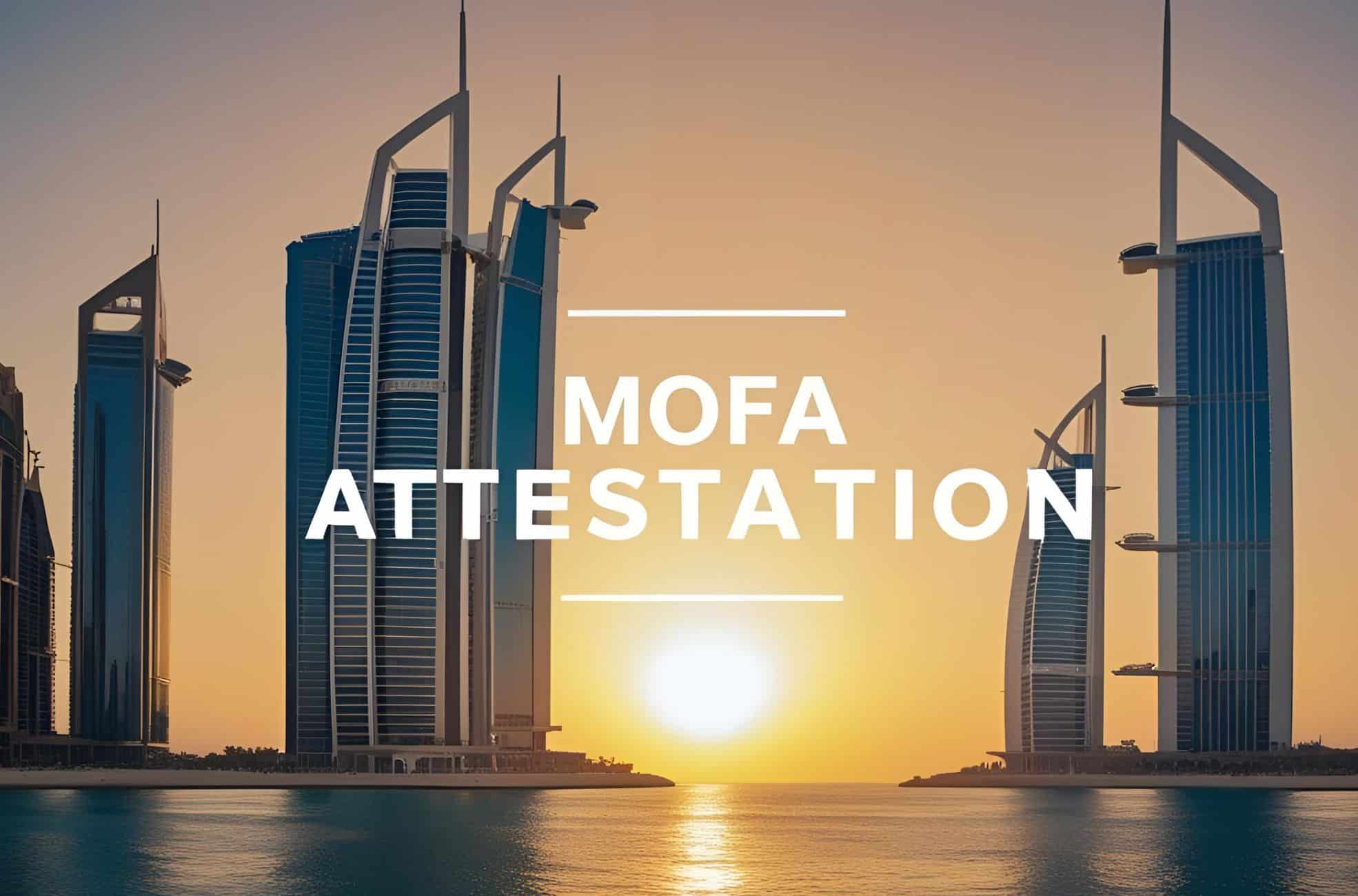 "MOFA Attestation" Title, UAE Background