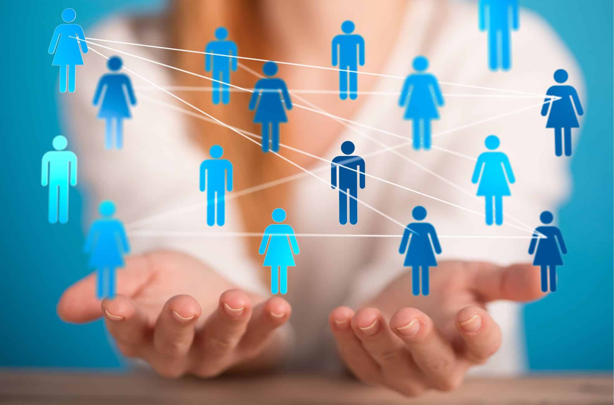 Stick Figures Joined Together