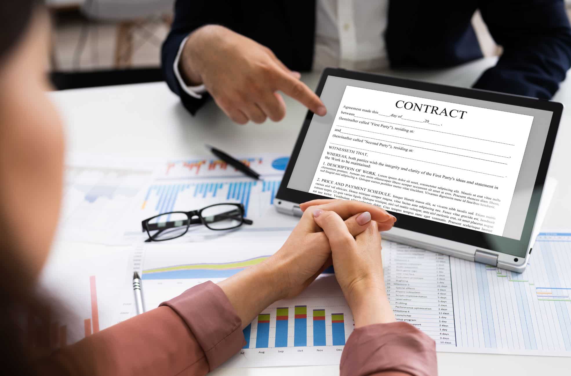 Stock Photo Legal Contract