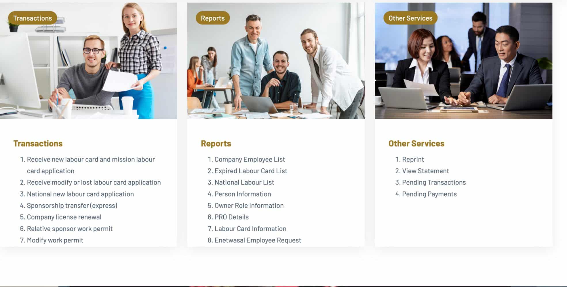 Screenshot Of Tasheel Website