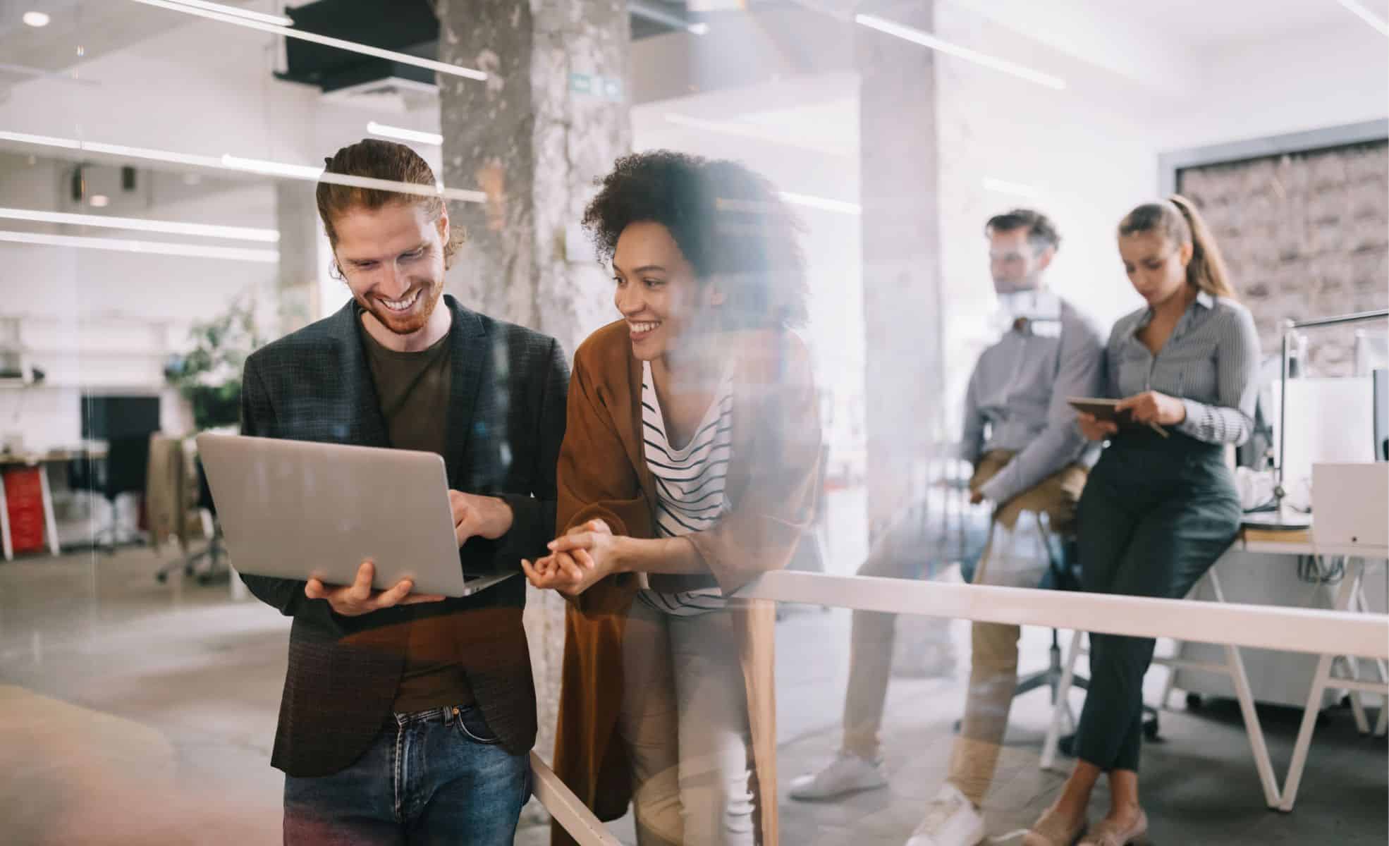 Employees Working At A Tech Company