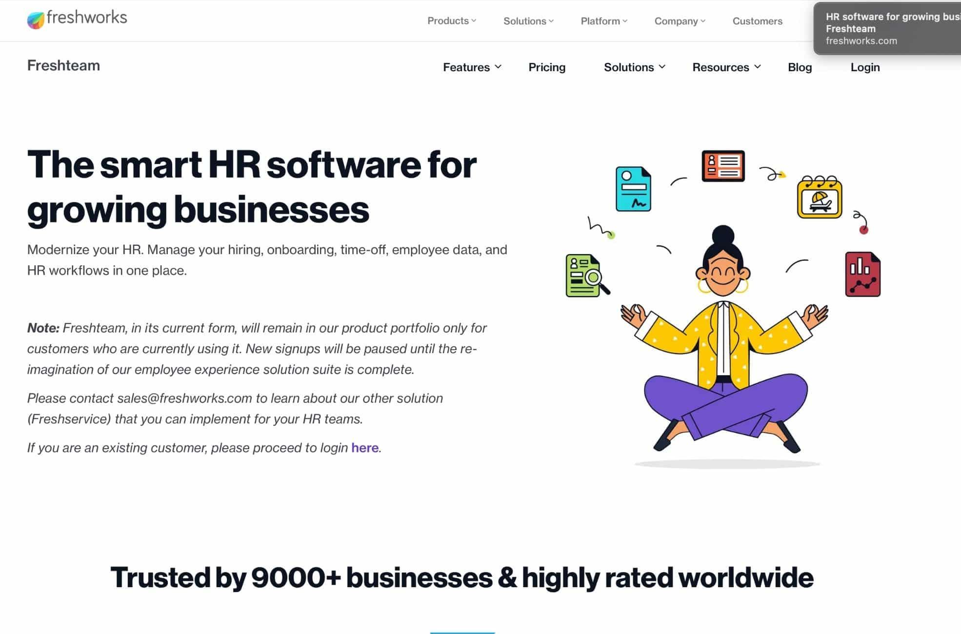 Screenshot Of Freshteam HR Software