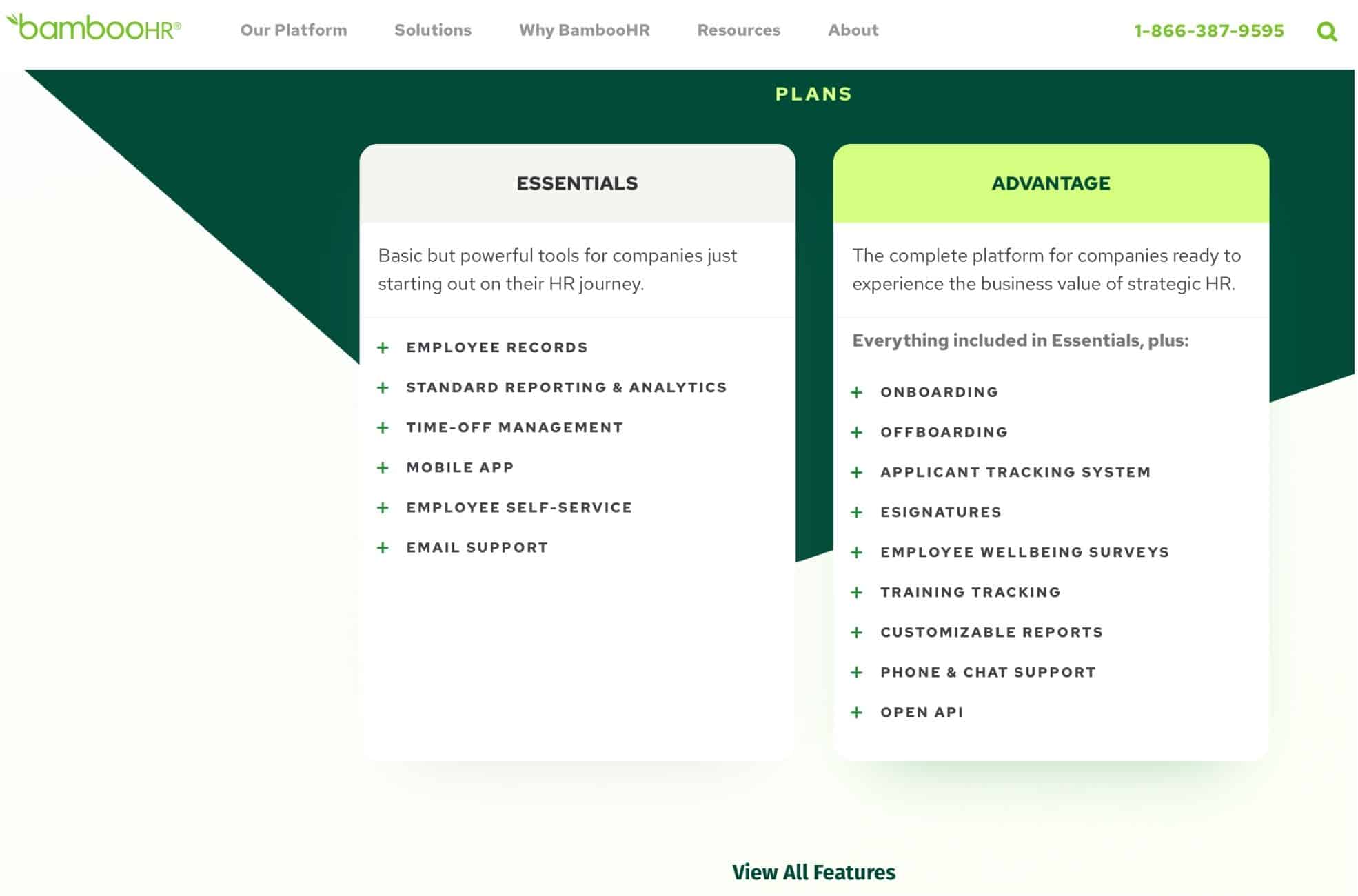 Screenshot Of Bamboo HR Software