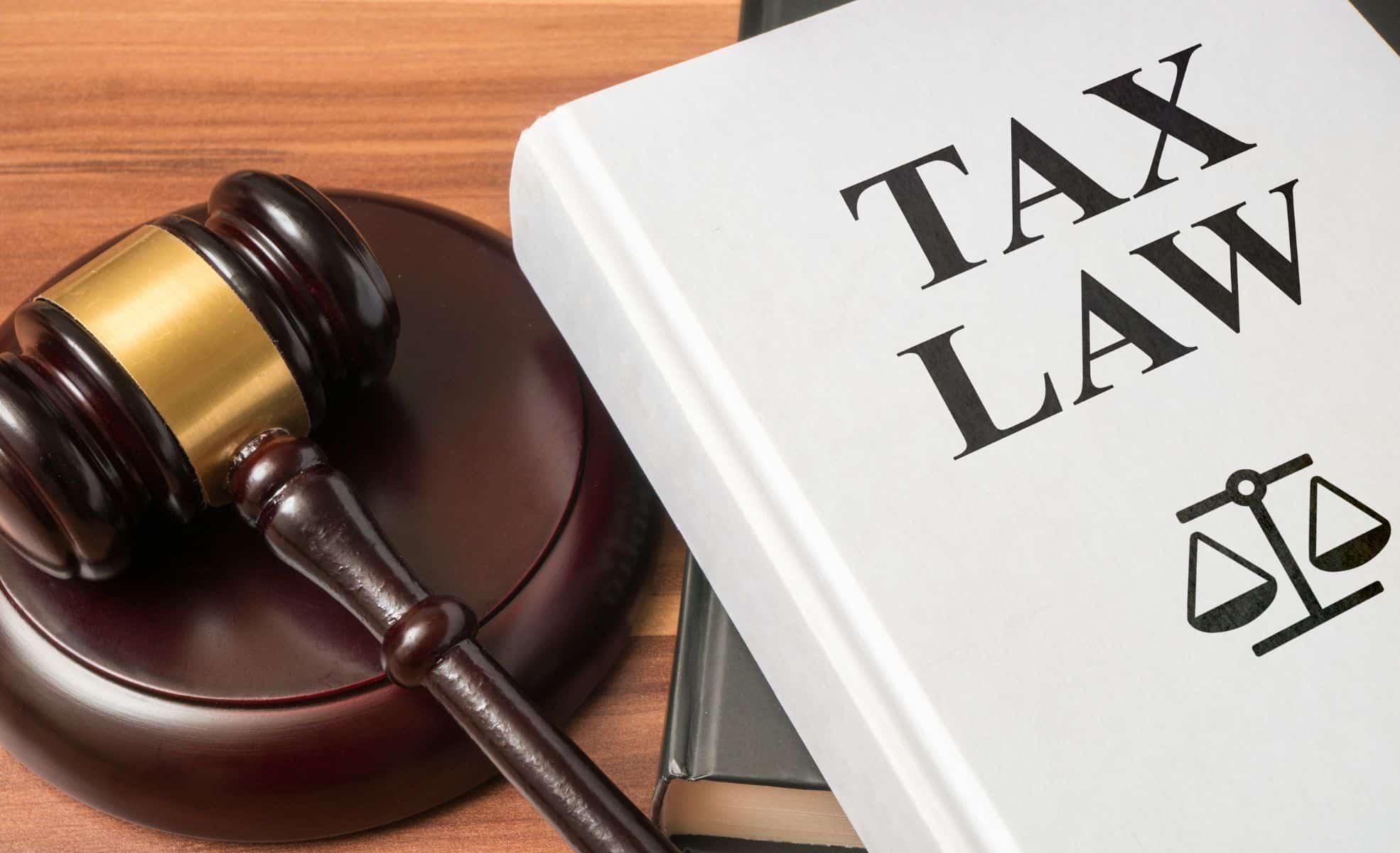 Book Of Tax Law With Gavel