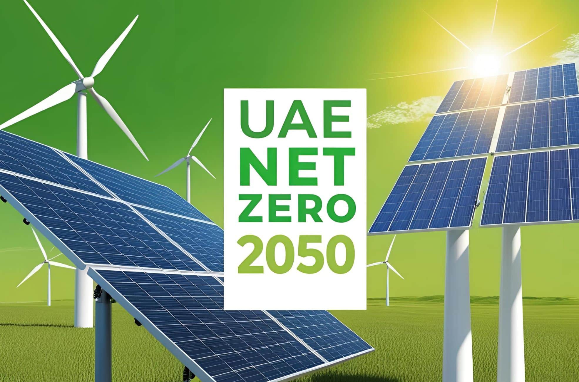 "UAE NET ZERO 2050" Title Page