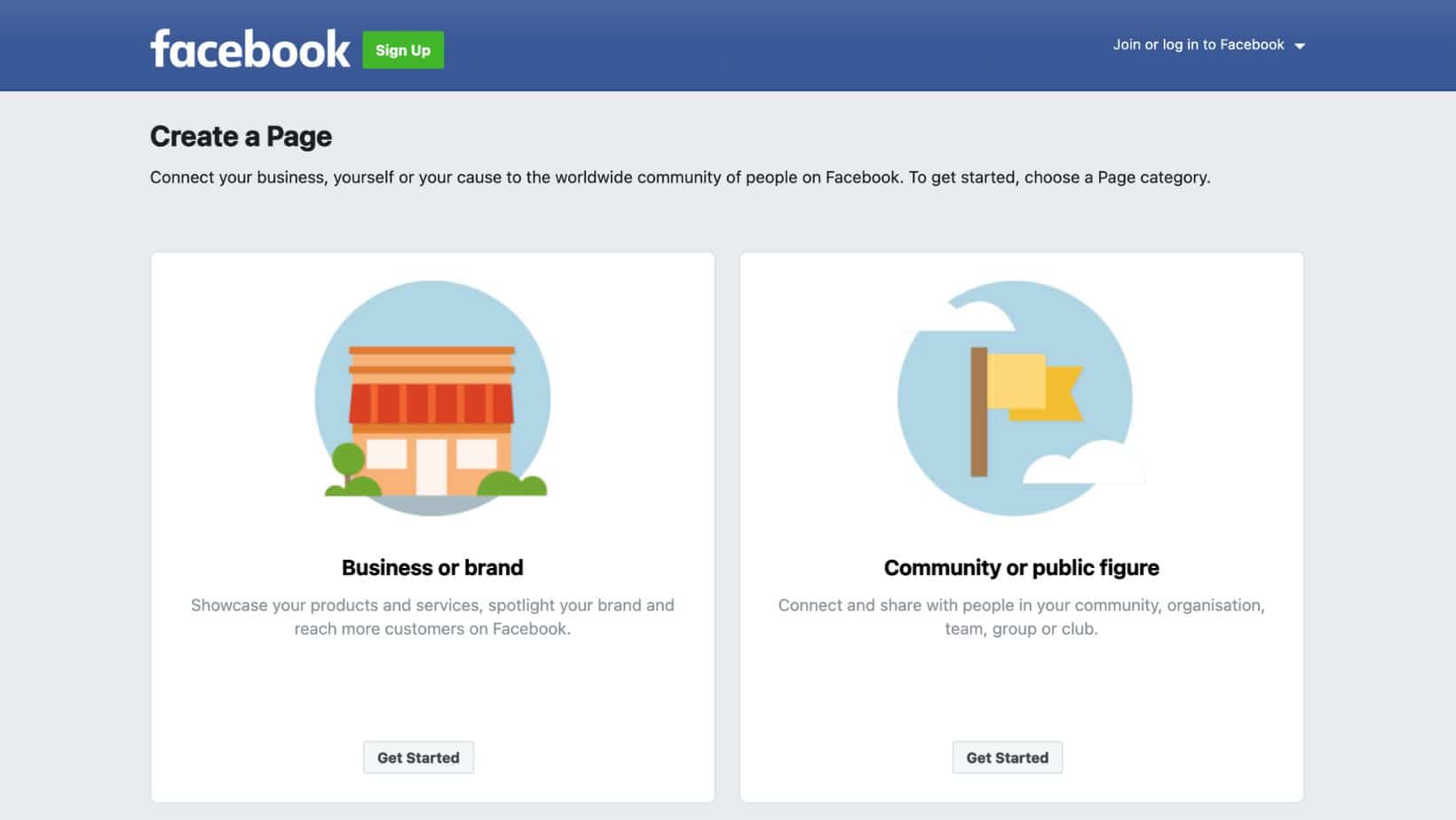 Screenshot Of Facebook Business Page Builder