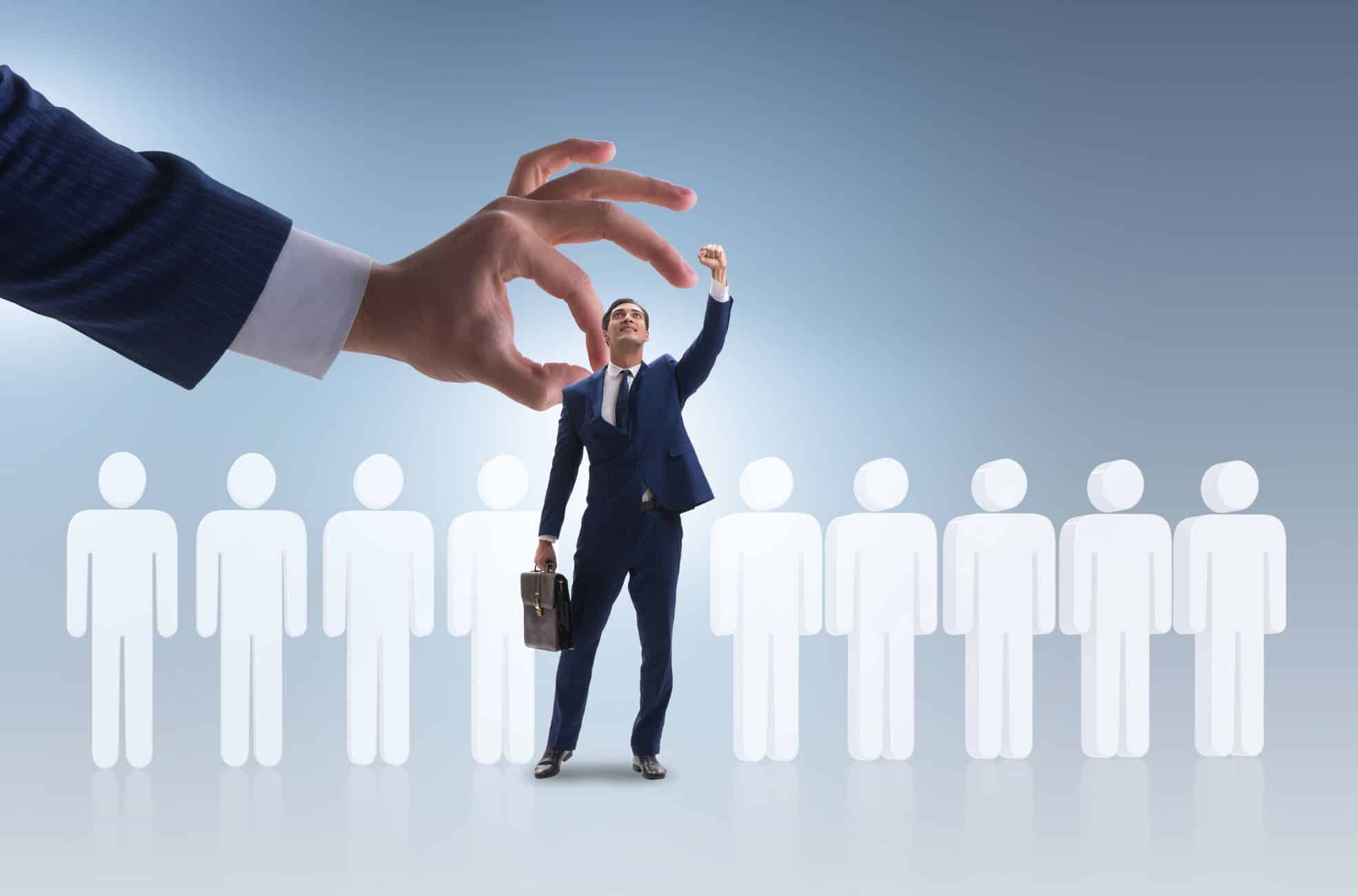 Stock Photo Showing Brand Difference With People