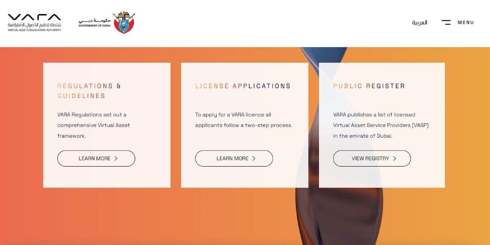 Screenshot Of Vara Website