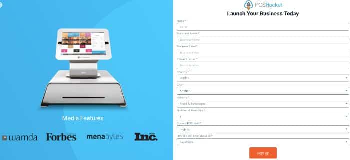 A screenshot of POSRocket pricing options.