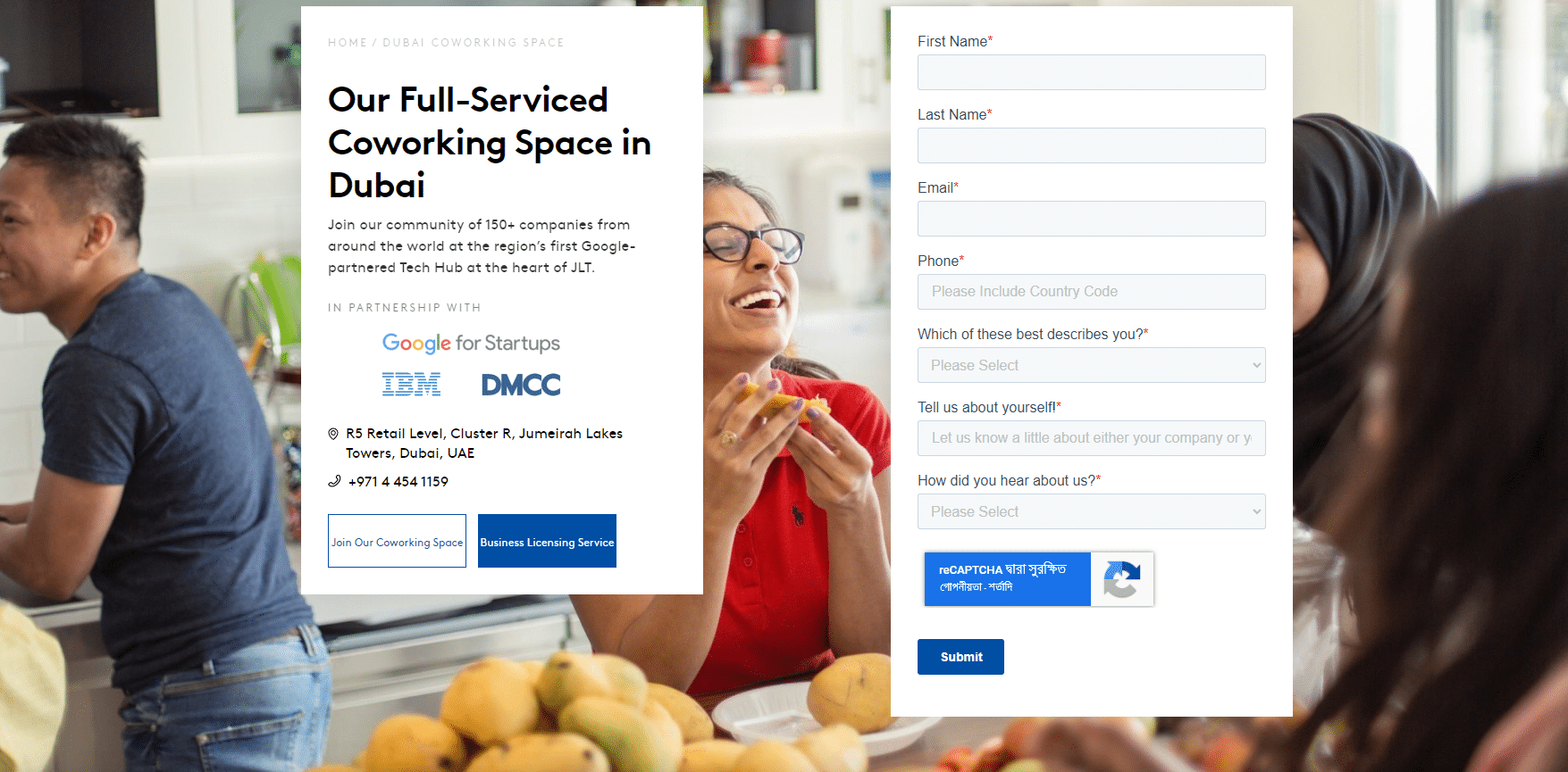 Screenshot of AstroLabs - one of the top coworking spaces in Dubai.