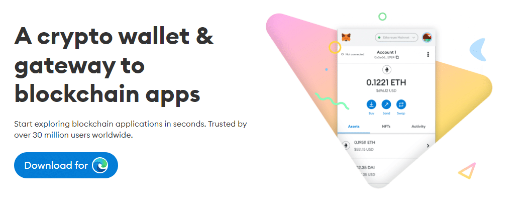 Screenshot of MetaMask- one of our top choices as the best crypto wallet in UAE