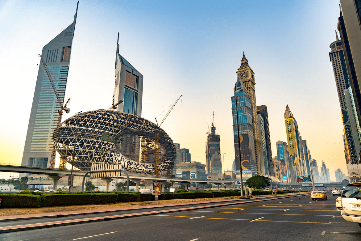 A stock image of Dubai- where companies can have 100% foreign ownership in UAE